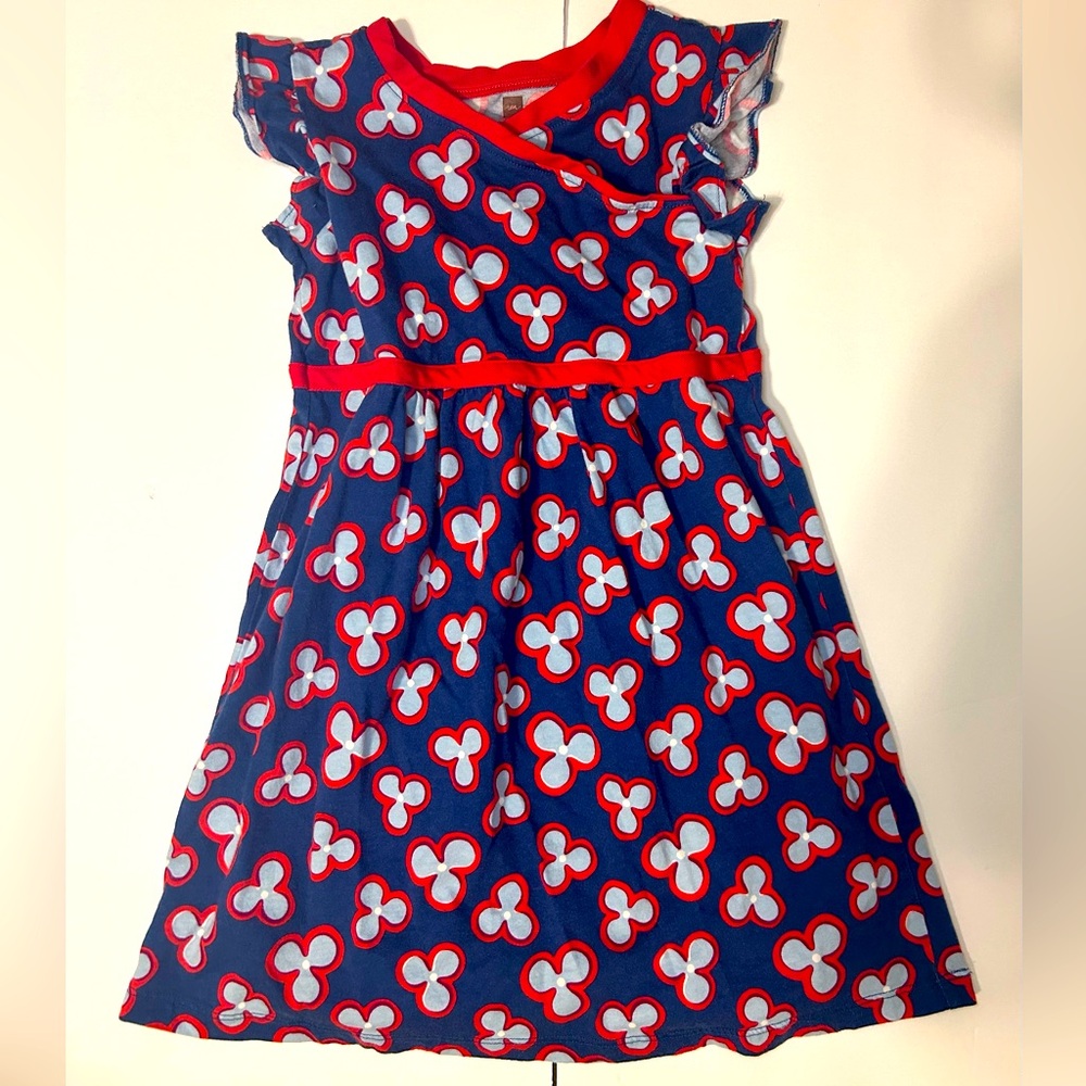 Tea Brand Kids Blue and Red Dress size 5